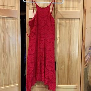 Lace Red Dress